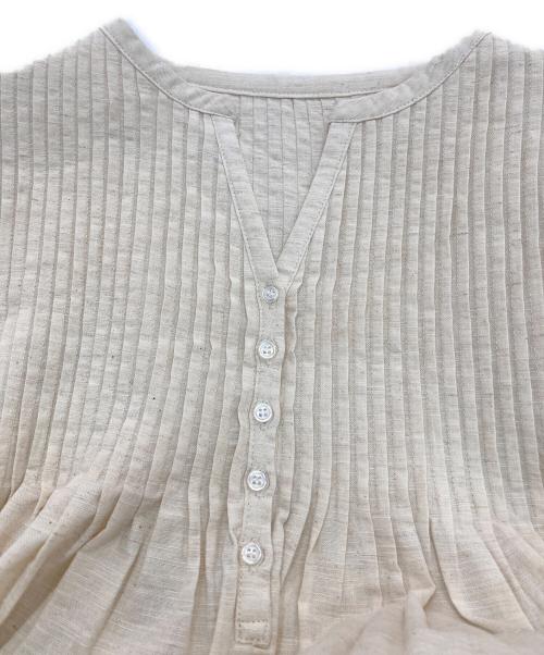 08MAB（ゼロハチマブ）08MAB (ゼロハチマブ) リネン混ワンピース ベージュ サイズ:Freeの古着・服飾アイテム