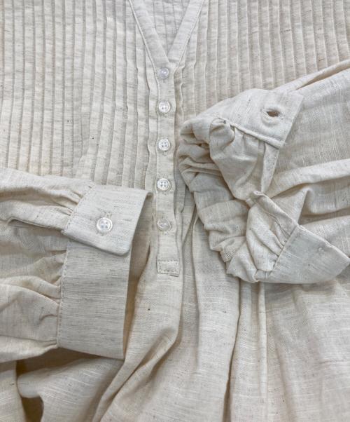 08MAB（ゼロハチマブ）08MAB (ゼロハチマブ) リネン混ワンピース ベージュ サイズ:Freeの古着・服飾アイテム
