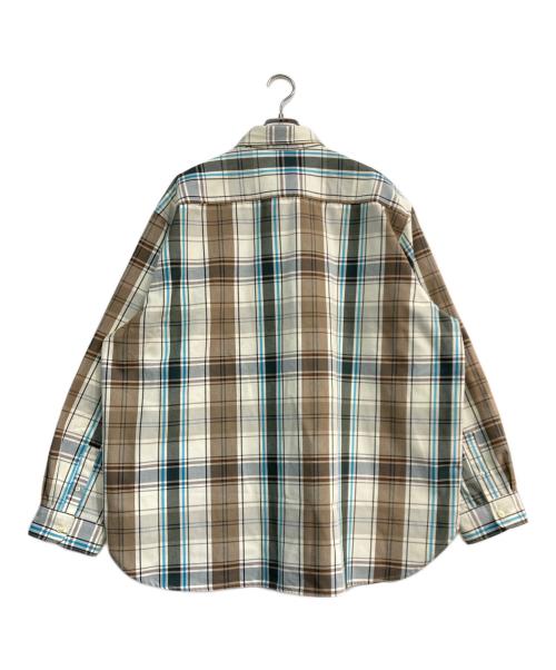 New Era（ニューエラ）New Era (ニューエラ) タータンチェックシャツ アイボリー×ブルー サイズ:XLの古着・服飾アイテム