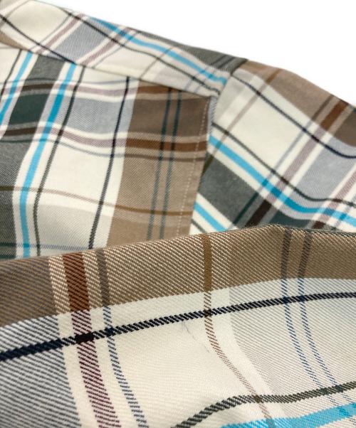 New Era（ニューエラ）New Era (ニューエラ) タータンチェックシャツ アイボリー×ブルー サイズ:XLの古着・服飾アイテム