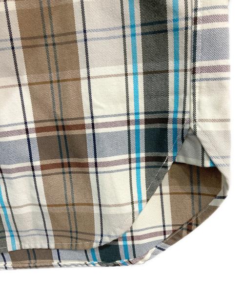 New Era（ニューエラ）New Era (ニューエラ) タータンチェックシャツ アイボリー×ブルー サイズ:XLの古着・服飾アイテム