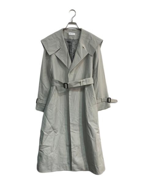 PLST（プラステ）PLST (プラステ) アセテートコットンワイドカラーコート グリーン サイズ:M 未使用品の古着・服飾アイテム
