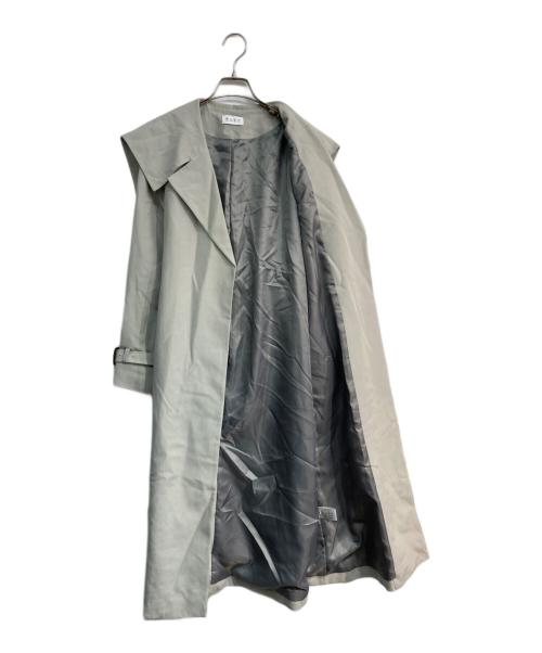 PLST（プラステ）PLST (プラステ) アセテートコットンワイドカラーコート グリーン サイズ:M 未使用品の古着・服飾アイテム