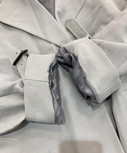 PLST（プラステ）PLST (プラステ) アセテートコットンワイドカラーコート グリーン サイズ:M 未使用品の古着・服飾アイテム