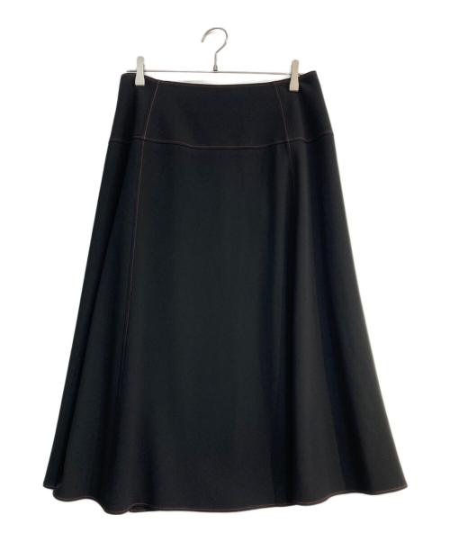 PAUL SMITH（ポールスミス）Paul Smith (ポールスミス) ダブルベルテッドスカート　SKPPKW0900 ブラック サイズ:46Lの古着・服飾アイテム