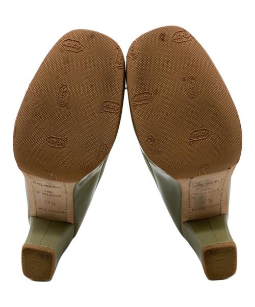 repetto（レペット）Repetto (レペット) エナメルリボンパンプス グリーン サイズ:37　1/2の古着・服飾アイテム