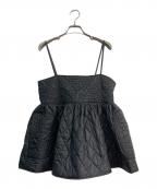 rosy monsterロージーモンスター）の古着「キルトビスチェ」｜ブラック