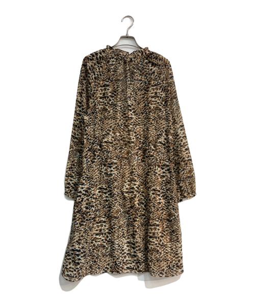 LAUREN RALPH LAUREN（ローレンラルフローレン）LAUREN RALPH LAUREN (ローレンラルフローレン) 長袖ワンピース ブラウン サイズ:4の古着・服飾アイテム