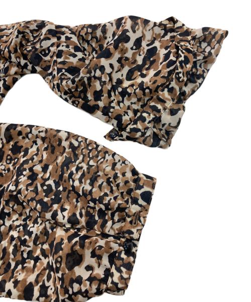 LAUREN RALPH LAUREN（ローレンラルフローレン）LAUREN RALPH LAUREN (ローレンラルフローレン) 長袖ワンピース ブラウン サイズ:4の古着・服飾アイテム