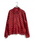 SUPREMEシュプリーム）の古着「Polka Dots Rayon Work Jacket」｜レッド