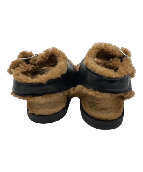 Fur Deluxe（ファーデラックス）fur deluxe (ファーデラックス) ファーサンダル　21093510000930 ブラウン×ブラック サイズ:36の古着・服飾アイテム