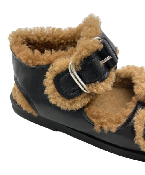 Fur Deluxe（ファーデラックス）fur deluxe (ファーデラックス) ファーサンダル　21093510000930 ブラウン×ブラック サイズ:36の古着・服飾アイテム