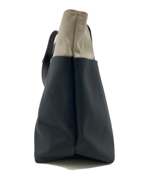 MARGARET HOWELL idea（マーガレット ハウエル アイディア）MARGARET HOWELL idea (マーガレット ハウエル アイディア) バイカラートートバッグ ベージュの古着・服飾アイテム