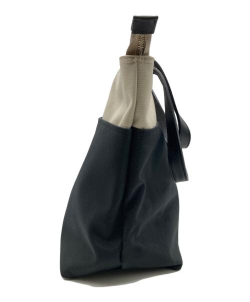 MARGARET HOWELL idea（マーガレット ハウエル アイディア）MARGARET HOWELL idea (マーガレット ハウエル アイディア) バイカラートートバッグ ベージュの古着・服飾アイテム