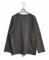 Needles (ニードルズ) L/S U-Neck Tee - R/PE Russell　QV348 ブラック×ベージュ サイズ:L 未使用品：10000円