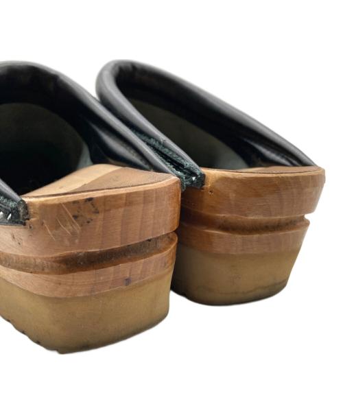 TROENTORP CLOGS（トロエントープ クロッグス）TROENTORP CLOGS (トロエントープ クロッグス) サボ サンダル レザー ブラック サイズ:37の古着・服飾アイテム