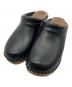 TROENTORP CLOGS（トロエントープ クロッグス）の古着「サボ サンダル レザー」｜ブラック