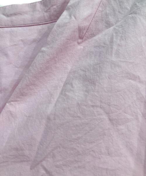 Noble（ノーブル）Noble (ノーブル) ウォッシュドコットンボリュームスリーブシャツ 	24SS　24050240105020 ピンク サイズ:Freeの古着・服飾アイテム