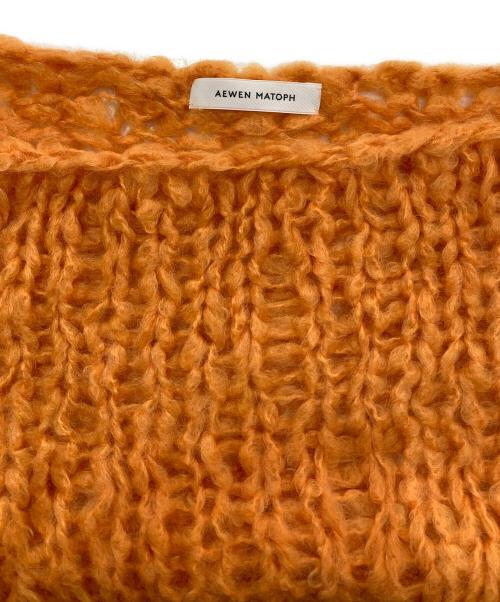AEWEN MATOPH（イウエン マトフ）AEWEN MATOPH (イウエン マトフ) モヘアローゲージニット　8713-199-0034 オレンジ サイズ:-の古着・服飾アイテム