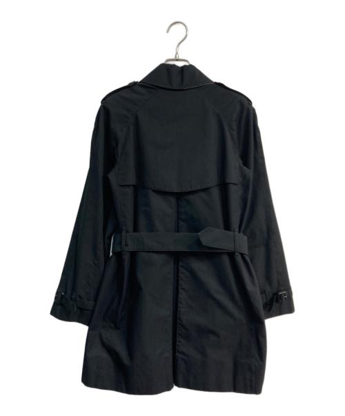 BURBERRY（バーバリー）BURBERRY (バーバリー) 裏ノバチェックステンカラーコート ブラック サイズ:38の古着・服飾アイテム