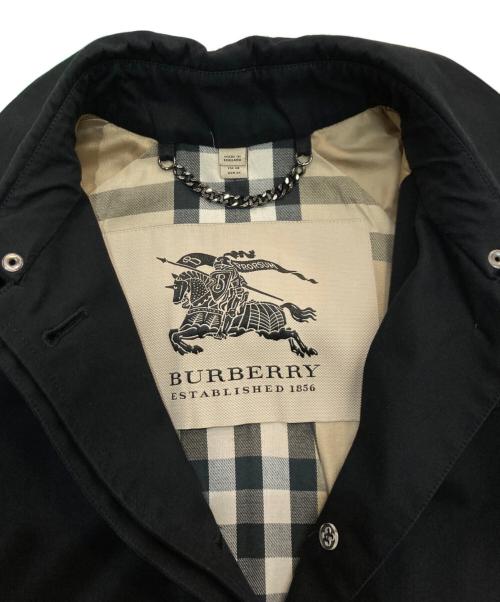 BURBERRY（バーバリー）BURBERRY (バーバリー) 裏ノバチェックステンカラーコート ブラック サイズ:38の古着・服飾アイテム