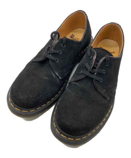 Dr.Martens（ドクターマーチン）Dr.Martens (ドクターマーチン) スエード3ホールシューズ ブラック サイズ:UK8の古着・服飾アイテム