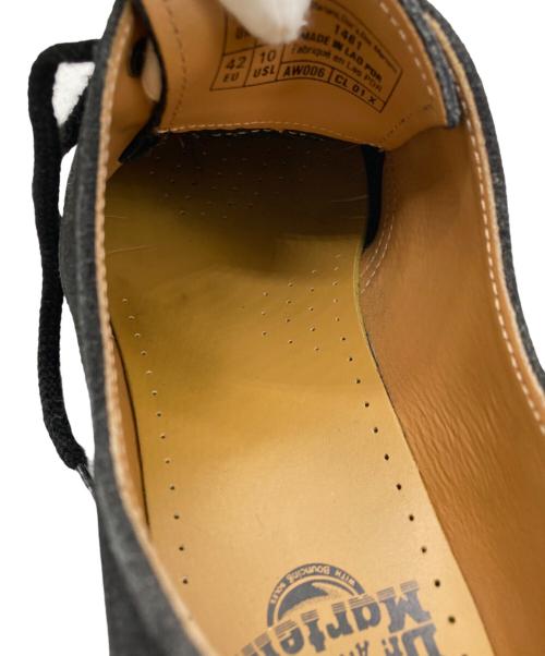 Dr.Martens（ドクターマーチン）Dr.Martens (ドクターマーチン) スエード3ホールシューズ ブラック サイズ:UK8の古着・服飾アイテム