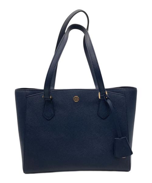 TORY BURCH（トリーバーチ）TORY BURCH (トリーバーチ) ロビンソントートバッグ ネイビーの古着・服飾アイテム