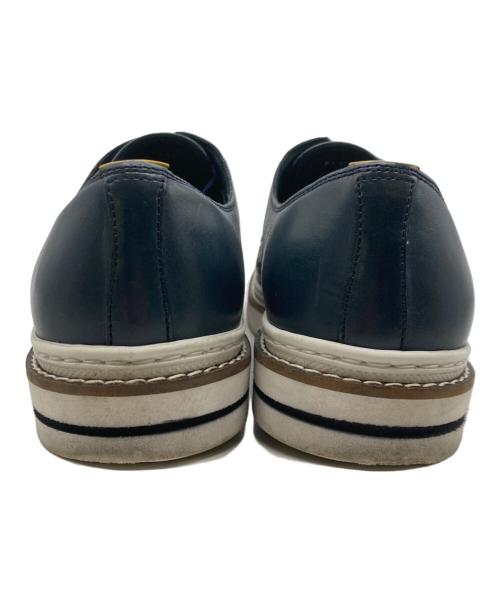 LANVIN en Bleu（ランバンオンブルー）LANVIN en Bleu (ランバンオンブルー) シグネチャーロゴ レザースニーカー ネイビー サイズ:SIZE24.5cmの古着・服飾アイテム