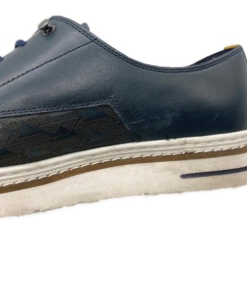 LANVIN en Bleu（ランバンオンブルー）LANVIN en Bleu (ランバンオンブルー) シグネチャーロゴ レザースニーカー ネイビー サイズ:SIZE24.5cmの古着・服飾アイテム