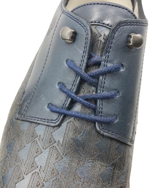 LANVIN en Bleu（ランバンオンブルー）LANVIN en Bleu (ランバンオンブルー) シグネチャーロゴ レザースニーカー ネイビー サイズ:SIZE24.5cmの古着・服飾アイテム