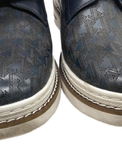 LANVIN en Bleu（ランバンオンブルー）LANVIN en Bleu (ランバンオンブルー) シグネチャーロゴ レザースニーカー ネイビー サイズ:SIZE24.5cmの古着・服飾アイテム