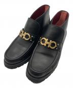 Salvatore Ferragamoサルヴァトーレ フェラガモ）の古着「ガンチーニ チャカブーツ」｜ブラック