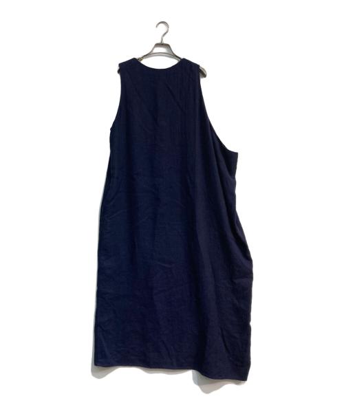 Y's（ワイズ）Y's (ワイズ) リネンウール ノースリーブワンピース　YX-D15-300 ネイビー サイズ:1の古着・服飾アイテム