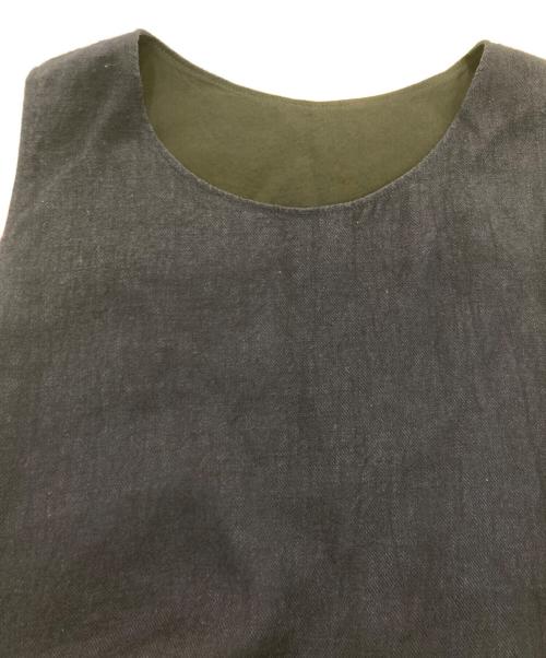 Y's（ワイズ）Y's (ワイズ) リネンウール ノースリーブワンピース　YX-D15-300 ネイビー サイズ:1の古着・服飾アイテム