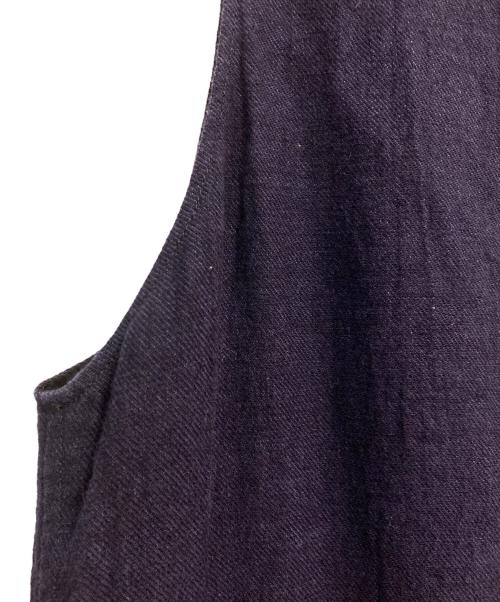 Y's（ワイズ）Y's (ワイズ) リネンウール ノースリーブワンピース　YX-D15-300 ネイビー サイズ:1の古着・服飾アイテム