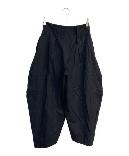 ISSEY MIYAKE（イッセイミヤケ）ISSEY MIYAKE (イッセイミヤケ) ウールボタンタックパンツ　IM84FF507 ブラック サイズ:2の古着・服飾アイテム