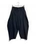 ISSEY MIYAKE（イッセイミヤケ）の古着「ウールボタンタックパンツ　IM84FF507」｜ブラック