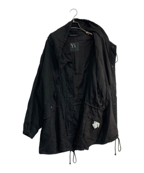 Y's（ワイズ）Y's (ワイズ) ウールリネン モッズコート　21AW 　YX-Y01-300 ブラック サイズ:1の古着・服飾アイテム