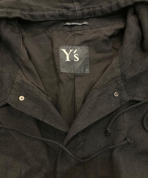 Y's（ワイズ）Y's (ワイズ) ウールリネン モッズコート　21AW 　YX-Y01-300 ブラック サイズ:1の古着・服飾アイテム