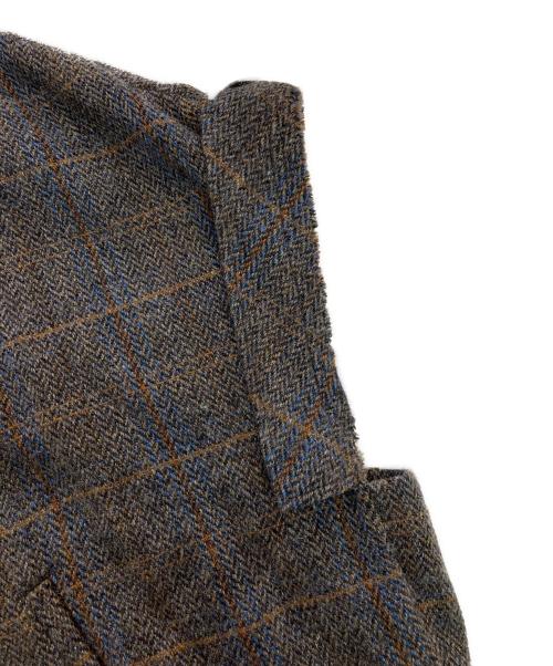 Y's（ワイズ）Y's (ワイズ) ツイードフレンチスリーブドレス ワンピース　22AW　YE-D17-108 ブラウン サイズ:1の古着・服飾アイテム