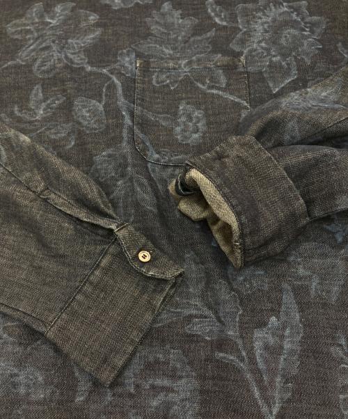 WEEKEND Max Mara（ウィークエンド マックスマーラ）Weekend Max Mara (ウィークエンド マックスマーラ) 花柄デニムブラウス　24151110816 インディゴ サイズ:40の古着・服飾アイテム