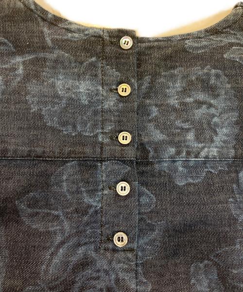 WEEKEND Max Mara（ウィークエンド マックスマーラ）Weekend Max Mara (ウィークエンド マックスマーラ) 花柄デニムブラウス　24151110816 インディゴ サイズ:40の古着・服飾アイテム