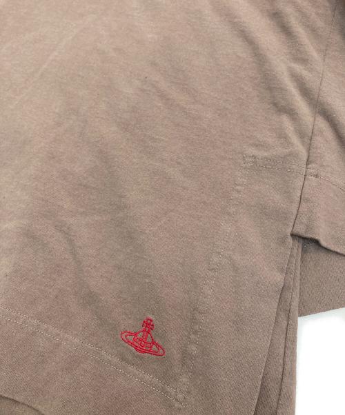 Vivienne Westwood RED LABEL（ヴィヴィアンウエストウッドレッドレーベル）Vivienne Westwood RED LABEL (ヴィヴィアンウエストウッドレッドレーベル) レイヤード変形カットソー　16-12-332032 ブラウン サイズ:Mの古着・服飾アイテム
