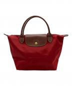 LONGCHAMPロンシャン）の古着「ル プリアージュ S トップハンドルバッグ」｜レッド