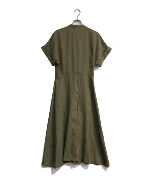 BEIGE（ベイジ）BEIGE (ベイジ) カシュクールワンピース　OP.CW.BM.6506 オリーブ サイズ:4の古着・服飾アイテム