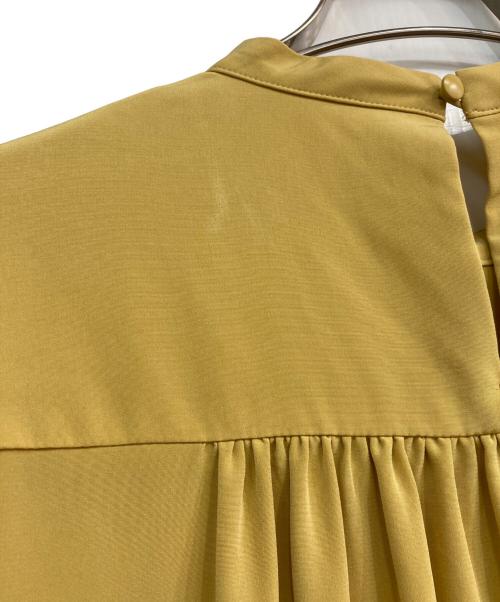 BALLSEY（ボールジィ）BALLSEY (ボールジィ) シルキークロス ギャザーワンピース　11-06-04-06233 イエロー サイズ:36の古着・服飾アイテム