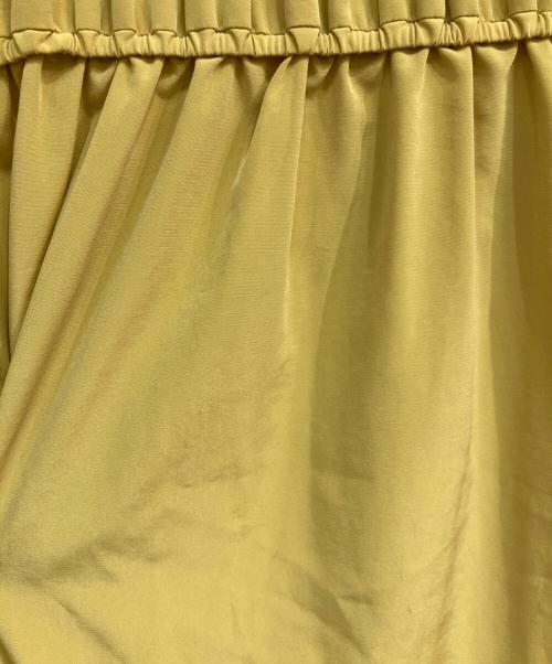 BALLSEY（ボールジィ）BALLSEY (ボールジィ) シルキークロス ギャザーワンピース　11-06-04-06233 イエロー サイズ:36の古着・服飾アイテム