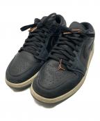 NIKEナイキ）の古着「Jordan 1 Low SE Black Dark Obsidian Snakeskin　FJ5478-010」｜ネイビー