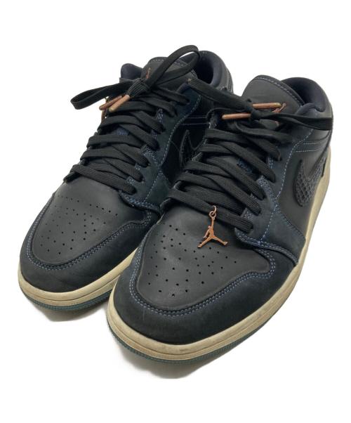 NIKE（ナイキ）NIKE (ナイキ) Jordan 1 Low SE Black Dark Obsidian Snakeskin　FJ5478-010 ネイビー サイズ:27.5cmの古着・服飾アイテム